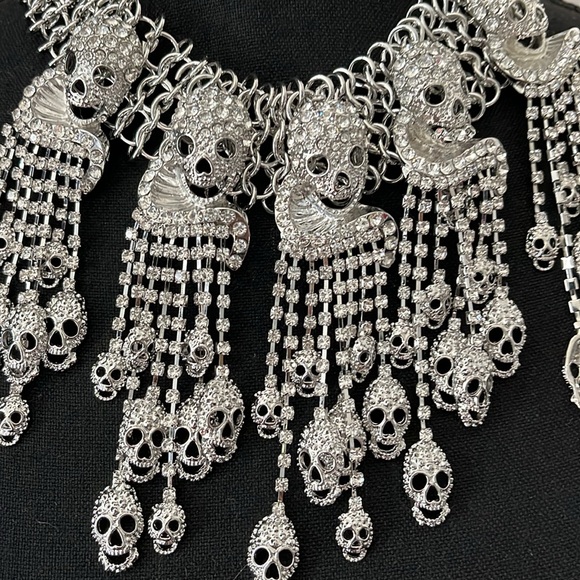 Eye candy Los Angeles, skeleton, rhinestone, necklace, new tags eye candy - Picture 2 of 7